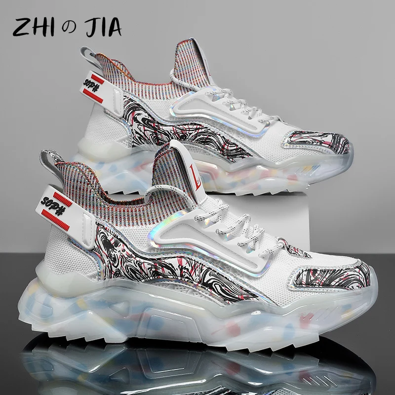 

Спортивная мужская обувь большого размера, весенне-осенние сетчатые дышащие кроссовки, мужская модная трендовая обувь, походная дорожная обувь