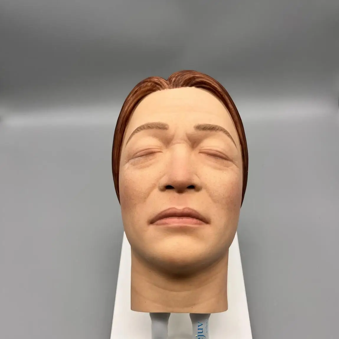 رأس عارضة أزياء من السيليكون لتجاعيد الوجه الأنثوي نموذج ممارسة حقن حقن حشو الجلد حقن الوجه