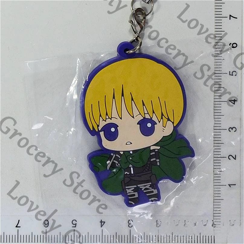 Anime Ataque A Los Titanes Shingeki No Kyojin Armin Arlert ataque a los Titanes Cosplay colgante gota llavero de goma llavero de ventilador regalo