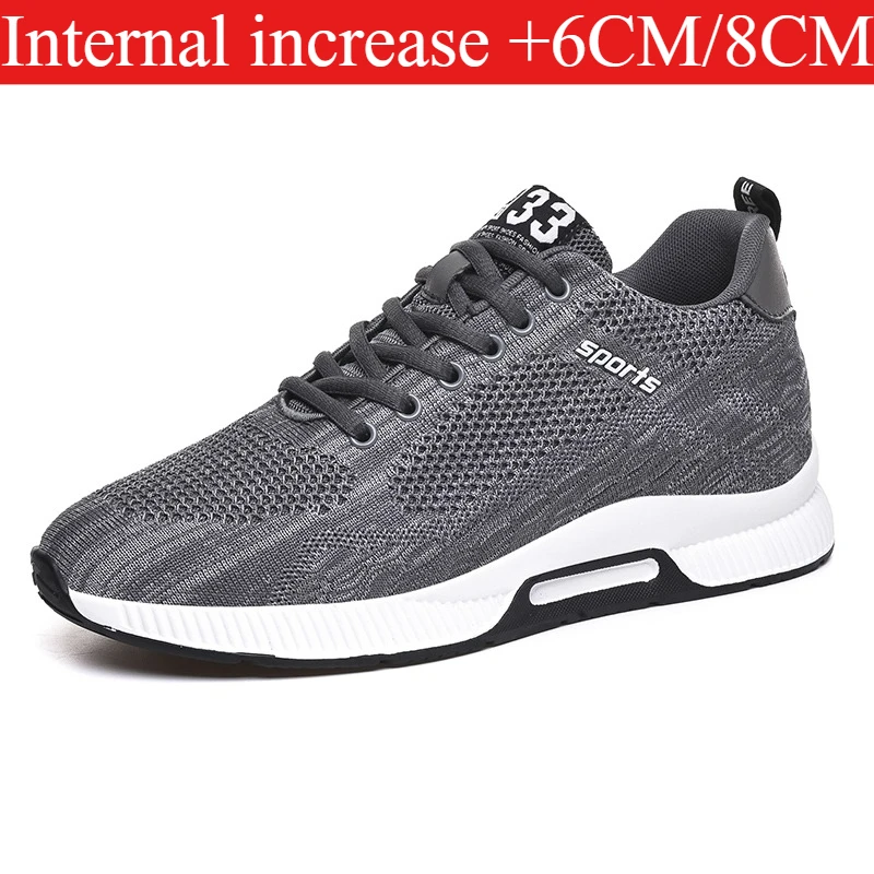 

Мужские кроссовки с увеличением роста на 6 см, увеличивающие рост, для повседневной носки