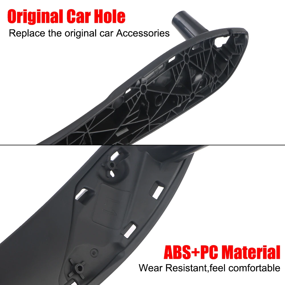 Auto Innen Griff Schwarz Vorne Hinten Links/Rechts Innen Türgriffe Tür Panel Pull Trim Abdeckung Für BMW F30 F80 f31 F32 F34 F35 – Detail 8