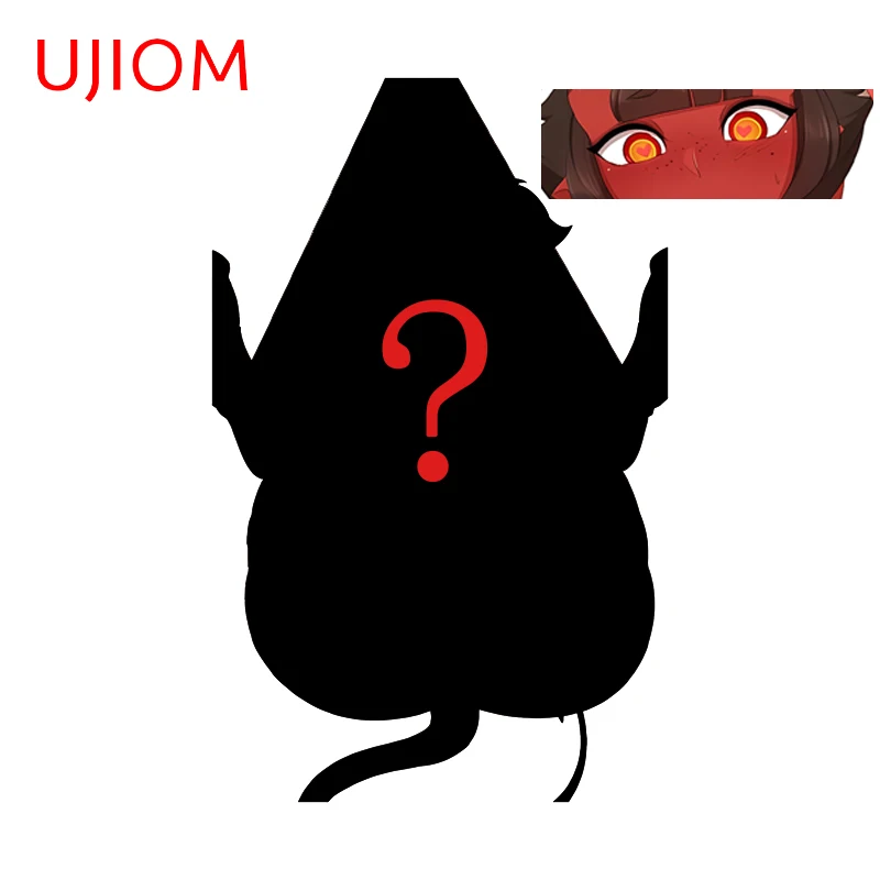 UJIOM Meru Anime Figure Binding Girl Wall Sticker Enchanting Silhouette Occlusion Scratch Vinly Decal Adhesive Game Room Decor