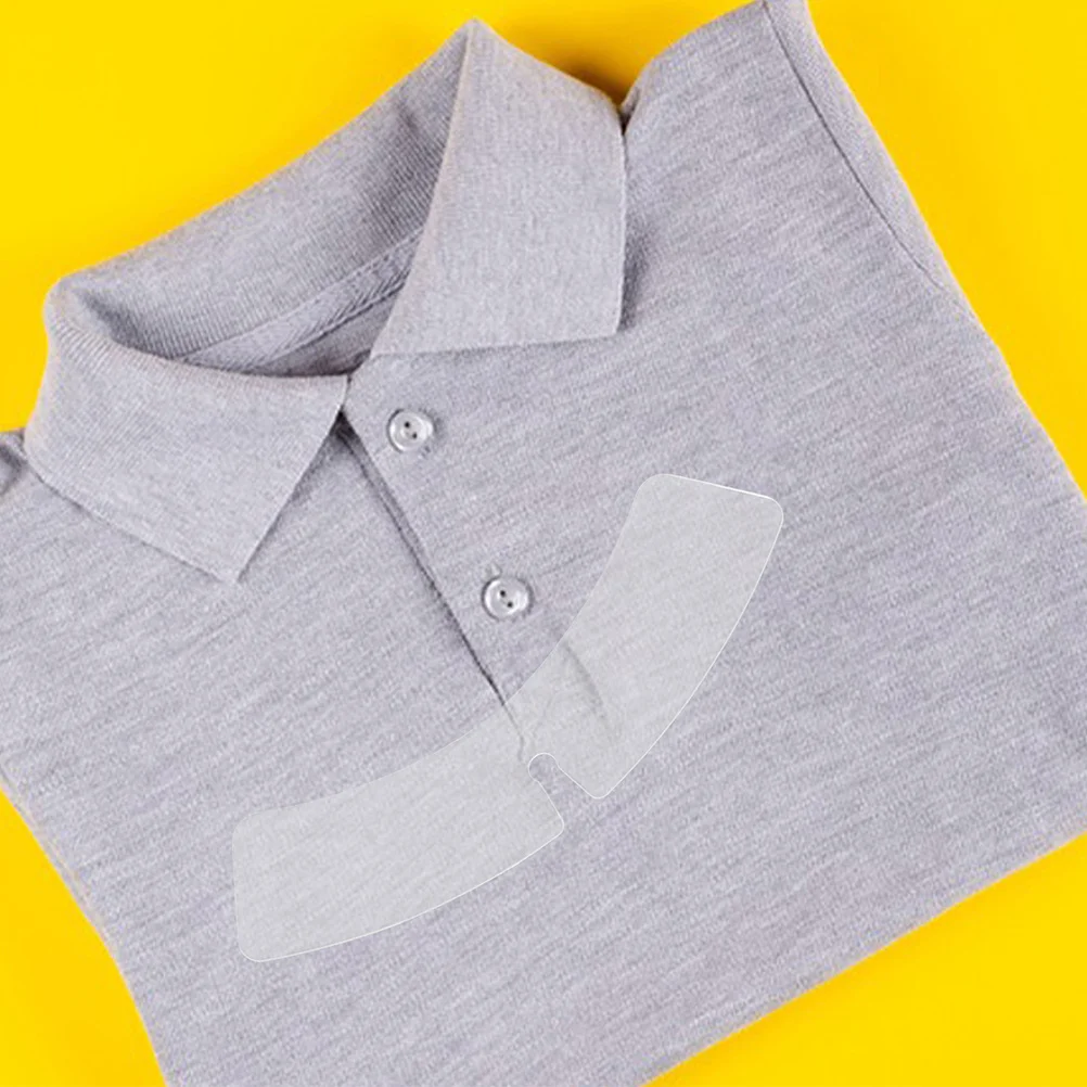 200 قطعة طوق القميص الشفاف دعم المثبتات ل قمصان اللباس طوق بلاستيكي يبقى الخدمين صانعي قابلة لإعادة الاستخدام مخفي #3