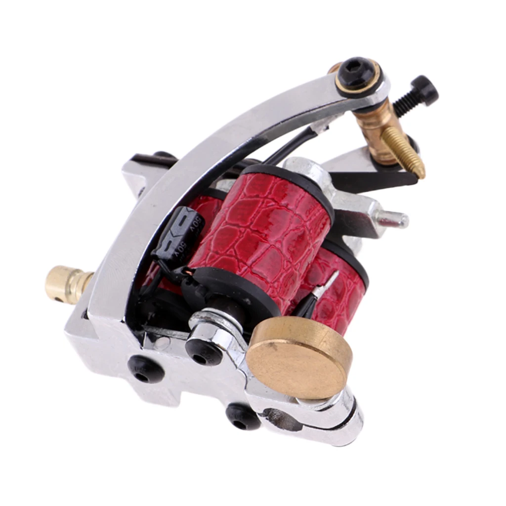 

Professional Alloy 10 Wraps Tattoo Machine Shader Liner Classic Frame