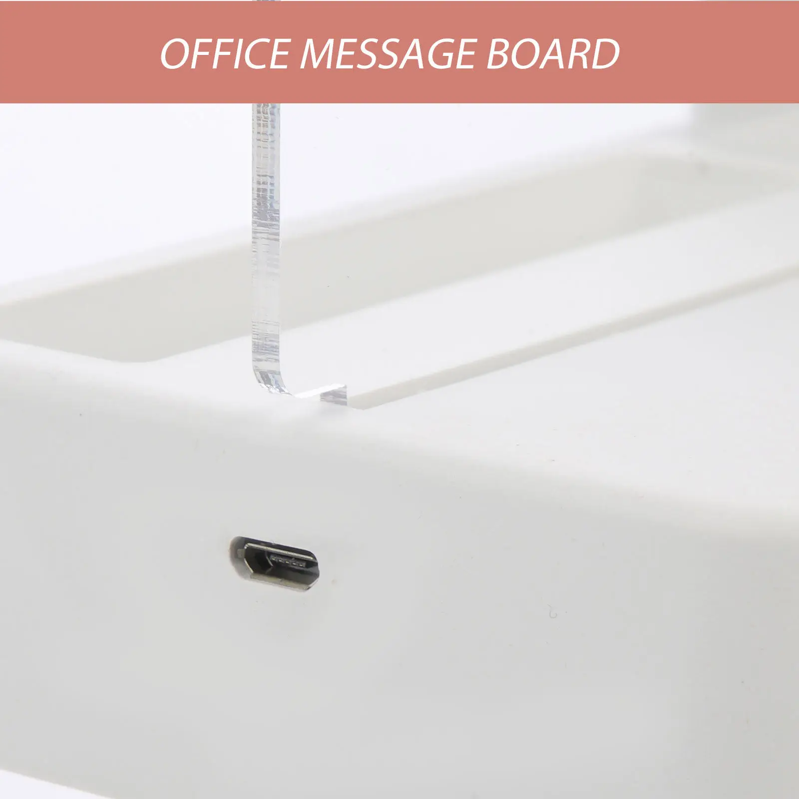 Acrylic Message Board Desktop Clear Erasable Memo Board for Home Office Classroom Writing Notes Drawing Signage