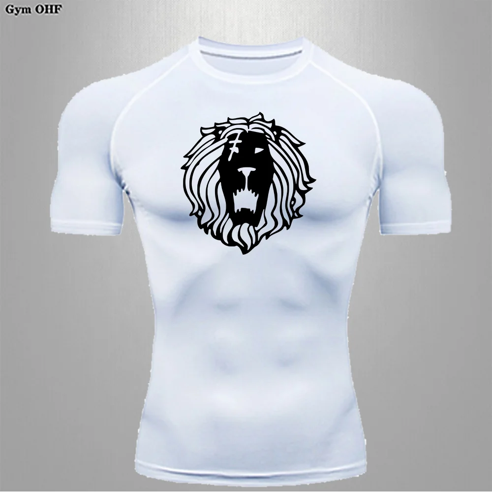 Summer Compression T-shirt Shirt Man Sports Speed Drying Running Fitness Training Clothes Basketball Football Breathable T-shirt