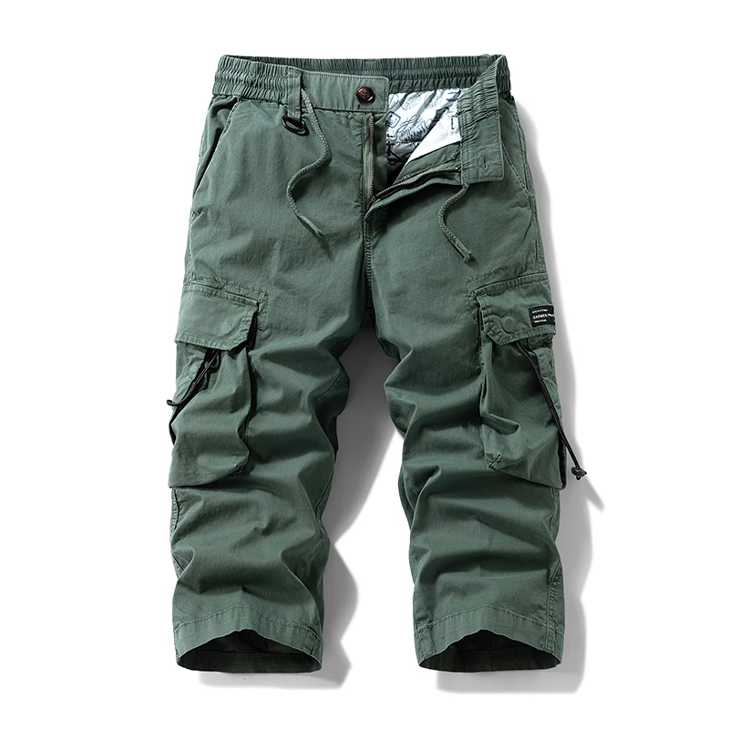 

Мужские брюки для спецодежды, новинка лета 2024, брюки для спецодежды, мужские модные брендовые повседневные свободные укороченные брюки, простые и универсальные брюки