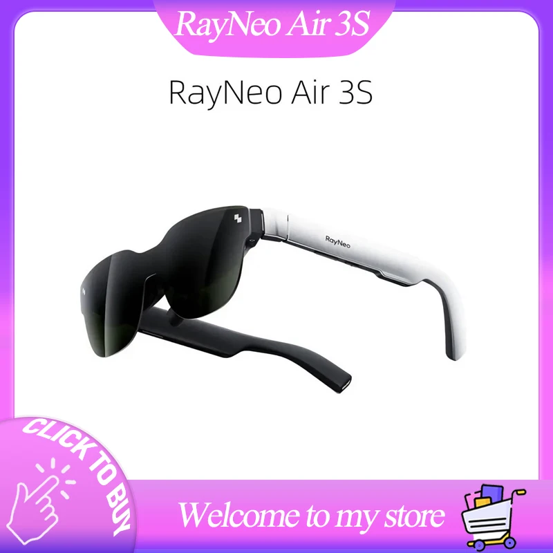 RayNeo Air 3S AR Glasses Micro OLED Screen Display 3D HD Private Cinema Pocket TV for Mobile Phone Computer Game Machine