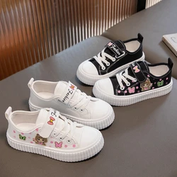 Zapatillas Cartoon Kid Sneakers Autumn Boy Girl Canvas Shoe Flat Casual Shoe Soft Bottom Skate Girl Shoe Kid  Zapatos Niña