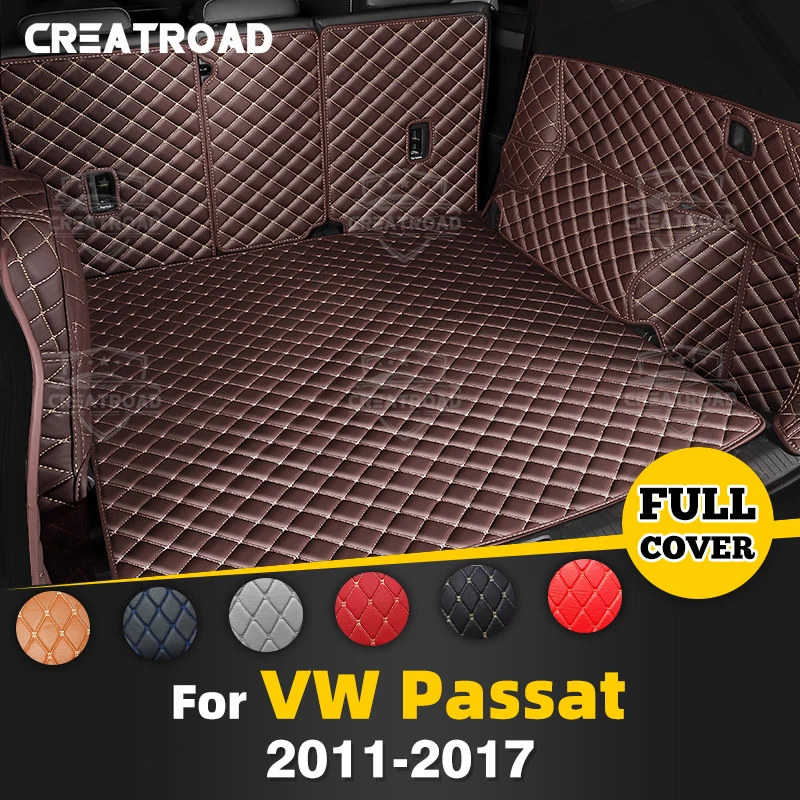 

For Volkswagen VW Passat 2011-2017 16 15 14 13 12 Auto Full Coverage Trunk Mat Car Cargo Liner Interior Accessories