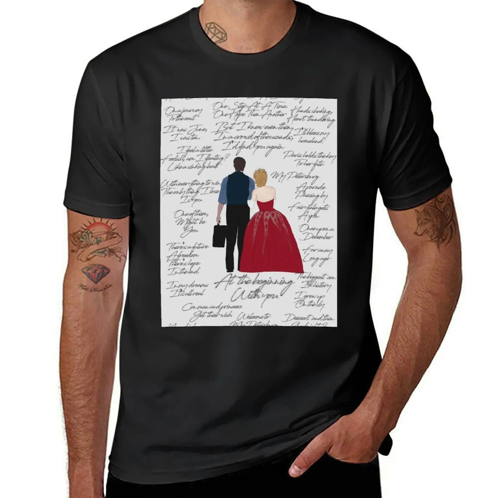

Anya Dmitry Quotes T-Shirt baggy shirts blue archive custom t-shirts big and tall t shirts for men