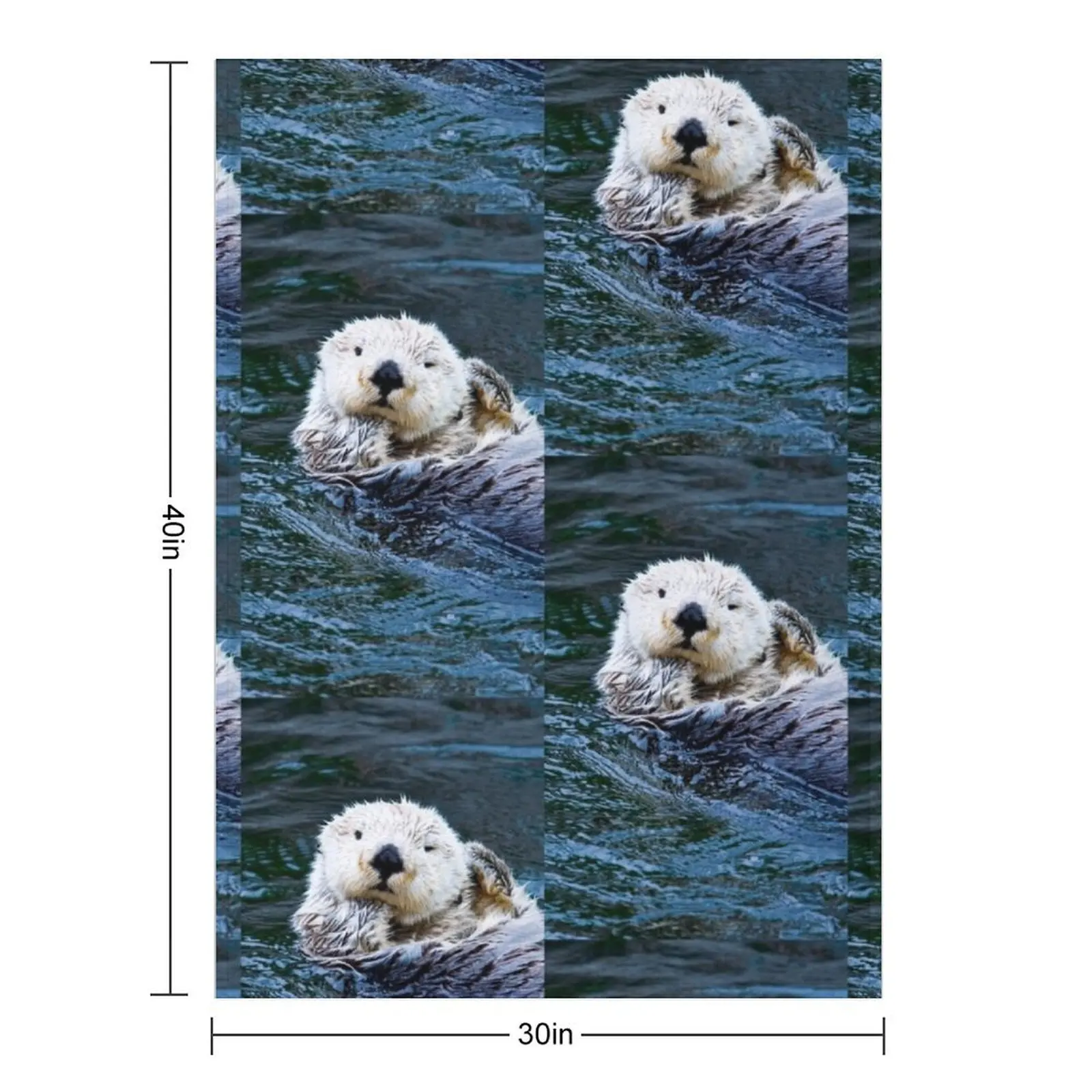 Otterly blissful Throw Blanket Sleeping Bag warm for winter valentine gift ideas Designers Blankets