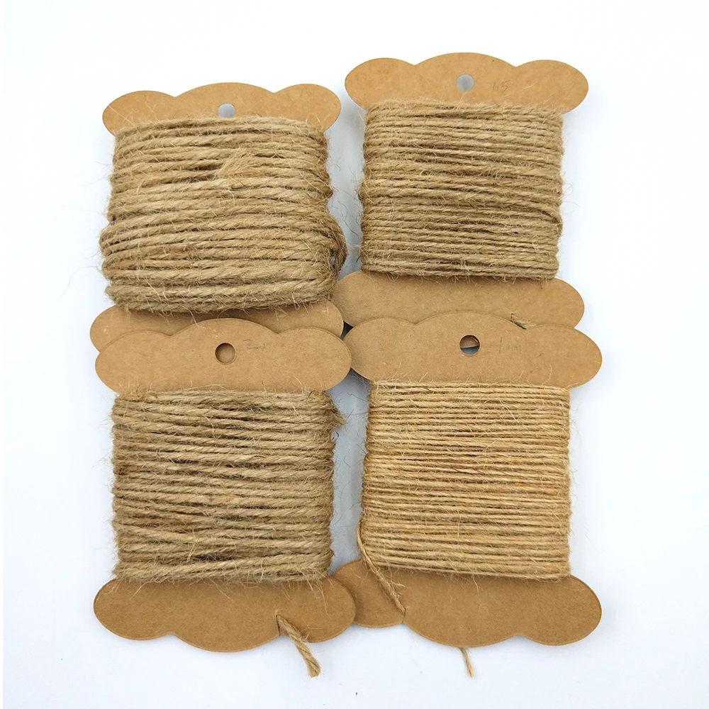 5/10Meter Natuurlijke Vintage Jute Touw Diy Kinderen Handwerk Handwerk Geschenkverpakkingen Jute Tuinieren Bruiloft Decoratie