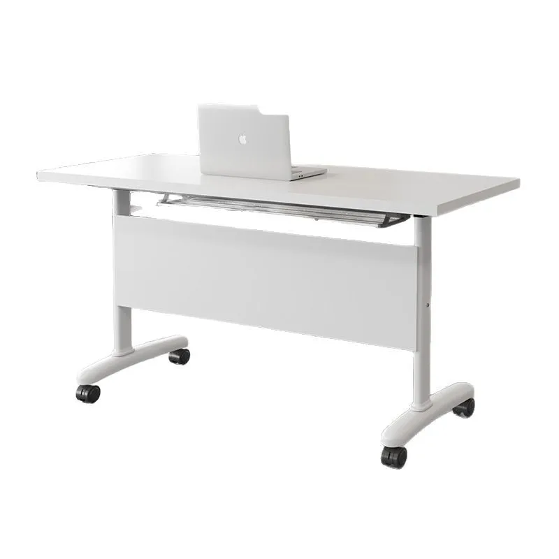 

Multifunctional office folding conference table training table and chair combination can be spliced flip table mobile lon