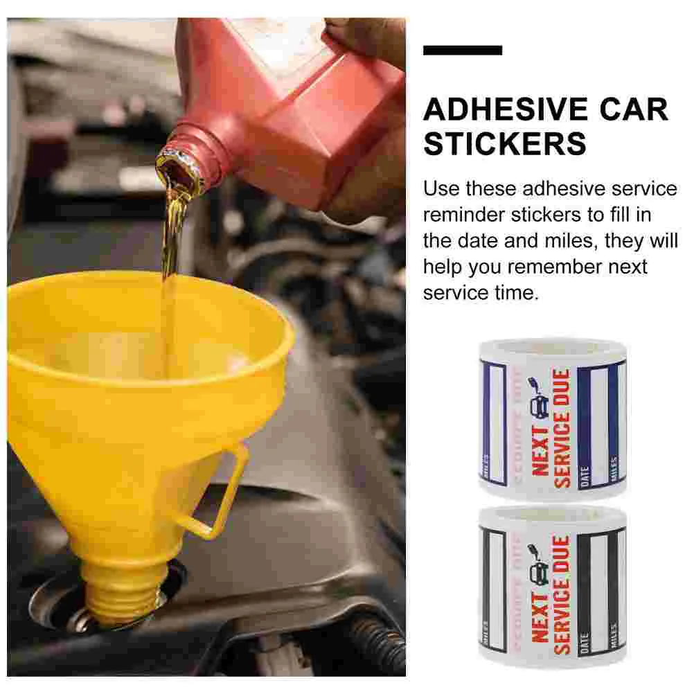 Label Sticker Oil Change Reminding Stickers Tag Nail Reminder Labels Auto Adhesive Water Proof