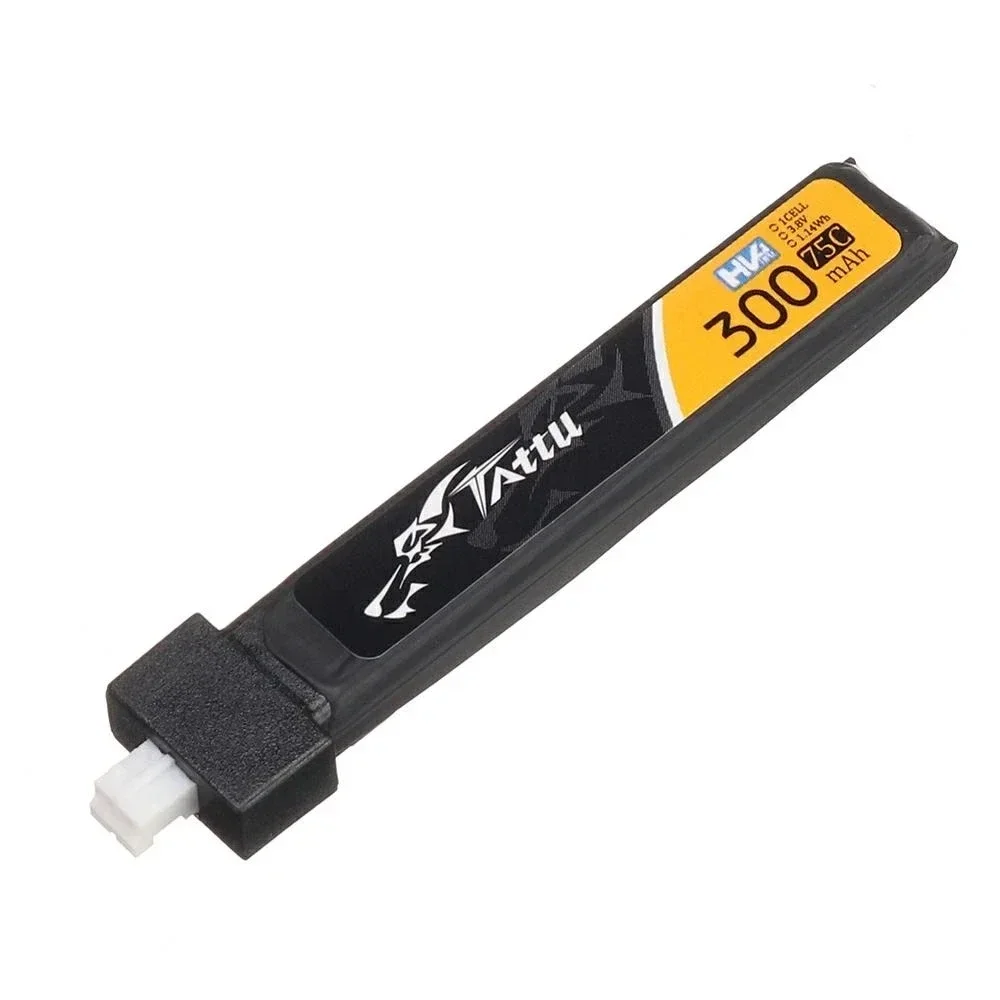 Bateria TATTU Lipo 300mAh 3.8V 75C 1S ze złączem wtykowym BT2.0/PH2.0 do quadkoptera RC FPV Racing Drone