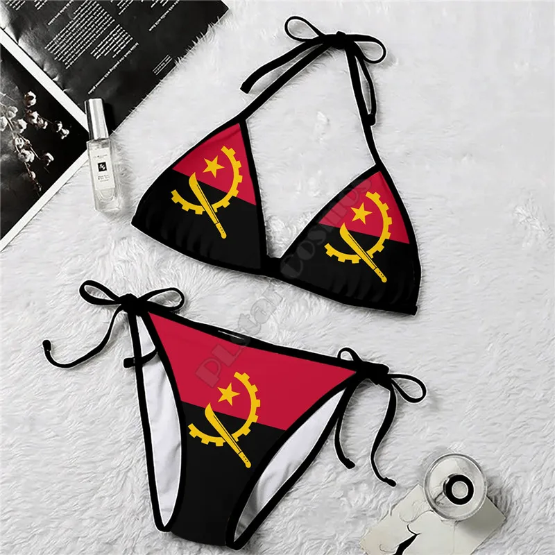 PLstar Cosmos Bikini Angola 2 Piece Bikini 3D All Over Printed Summer Women Bikini Women's Swimwear Sexy Swimsuit Bikini Sets