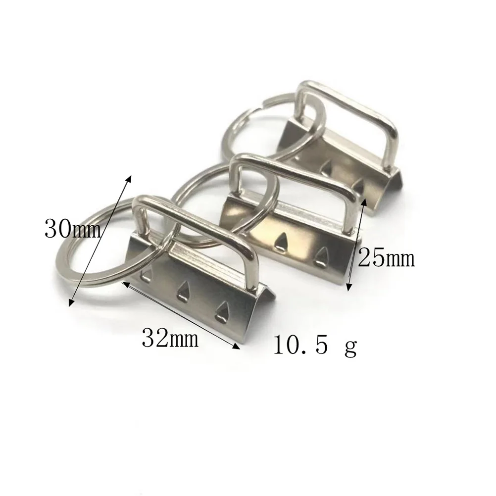 

25pcs 32Mm Metal Webbing Clips Buckles For Key Fob Chain Lanyard Strap Craft Accessories Jewelry Making Diy Findings