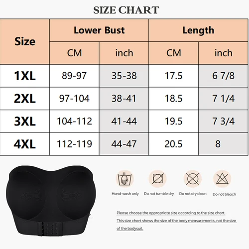 Imagen 2 del producto XL-4XL sujetador push-up Sexy para mujer, lencería inalámbrica, sujetador antideslizante transpirable con correas extraíbles, pecho realzador de talla grande 2025