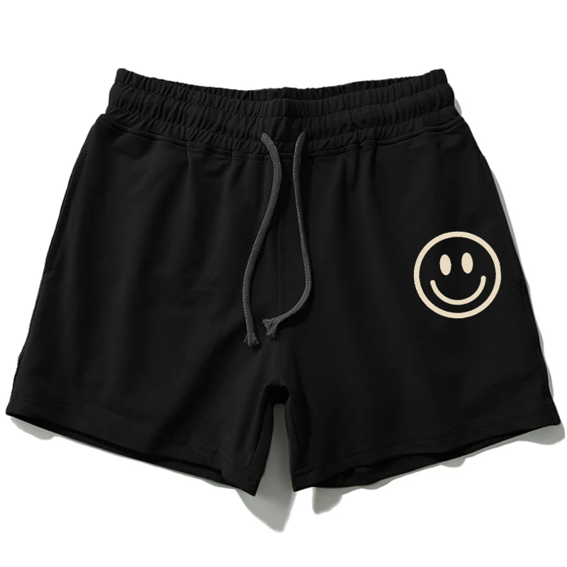 

Men's Casual Cotton Sport Pants Summer Thin ort 3/4 Length Beach Sweatpants Loose Fit Straight Leg Printed Elastic Waist