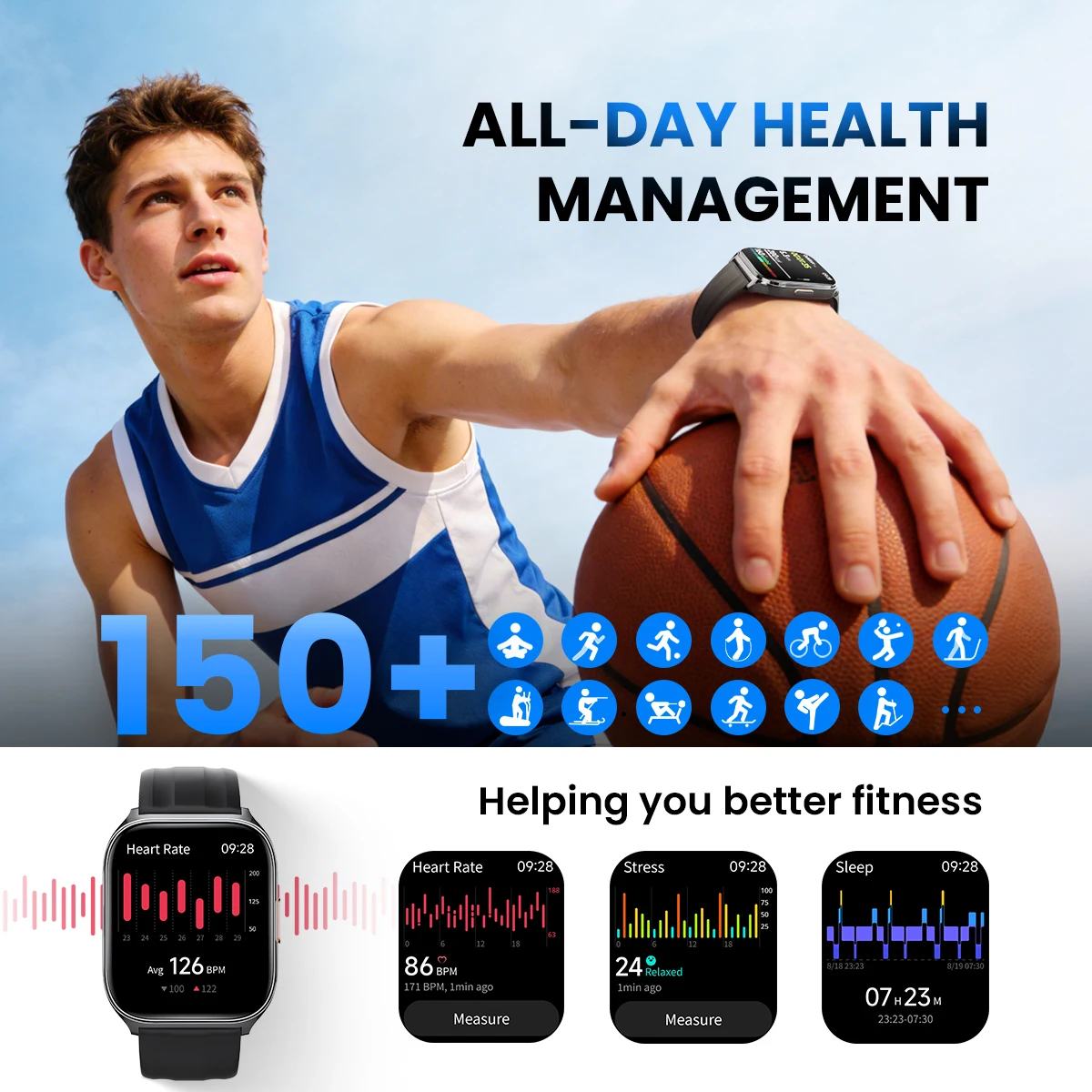 HAYLOU Watch 3 Smartwatch with Voice Calling, 1.85in AMOLED Screen