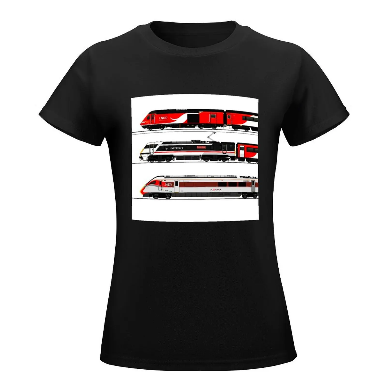 LNER LOCOMOTIVES T-Shirt anime clothes kawaii clothes cute clothes woman t shirt