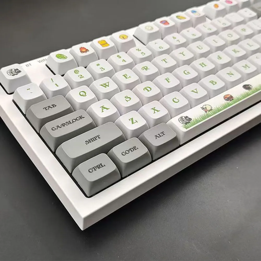 1 Set Cartoon Patroon Sleutelkap Voor Thermische Sublimatie Mechanische Toetsenbord Vervanging Accessoires Onderdelen Keycaps