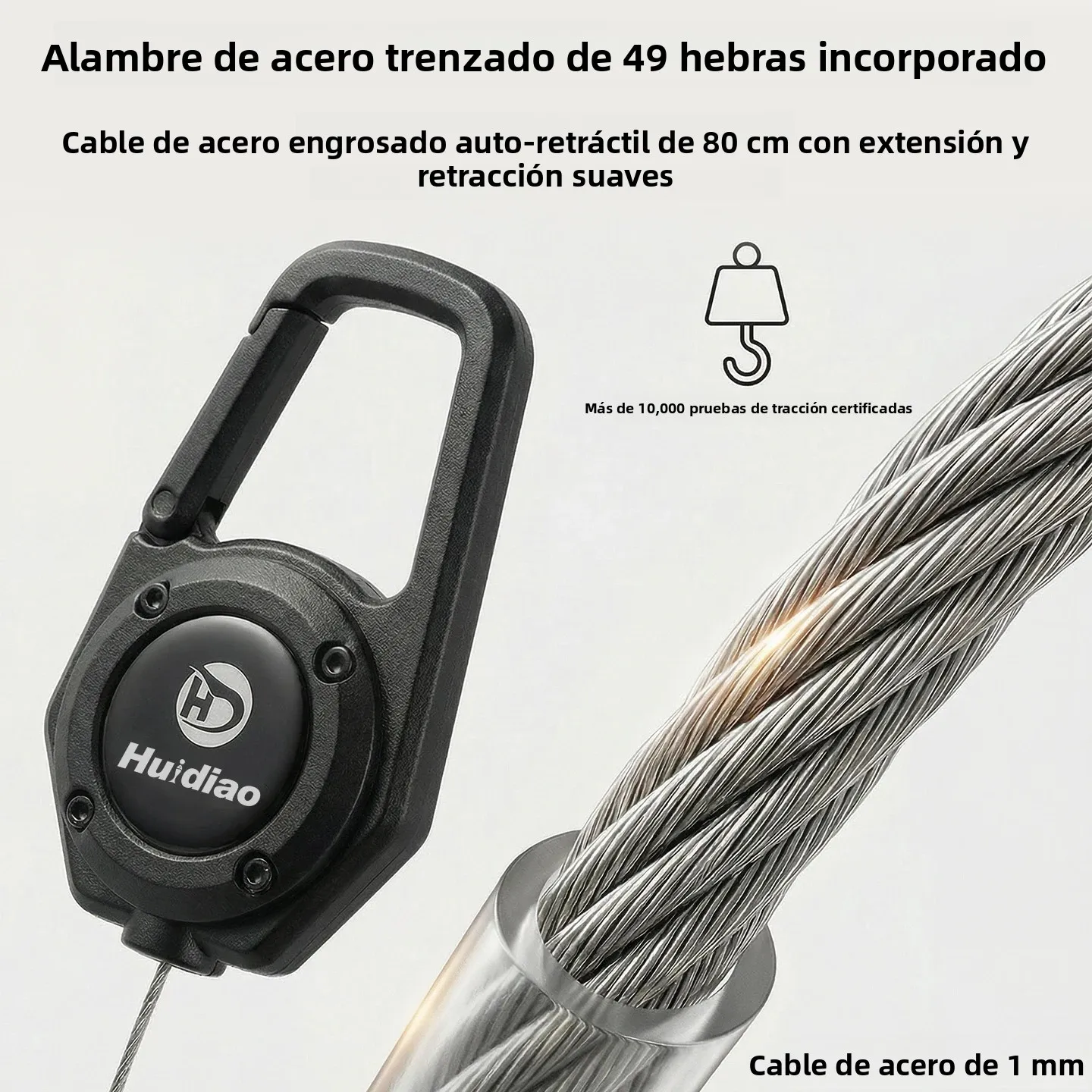 Tijeras de pesca Huidiao – Inox con titanio, cortador PE y pinza