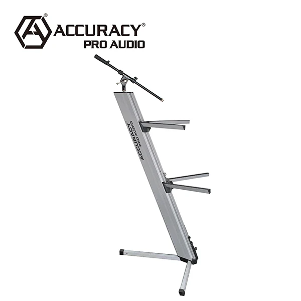 Accuracy Pro Audio KS014M Professional  Plus Two-tier Portable Column Keyboard Stand