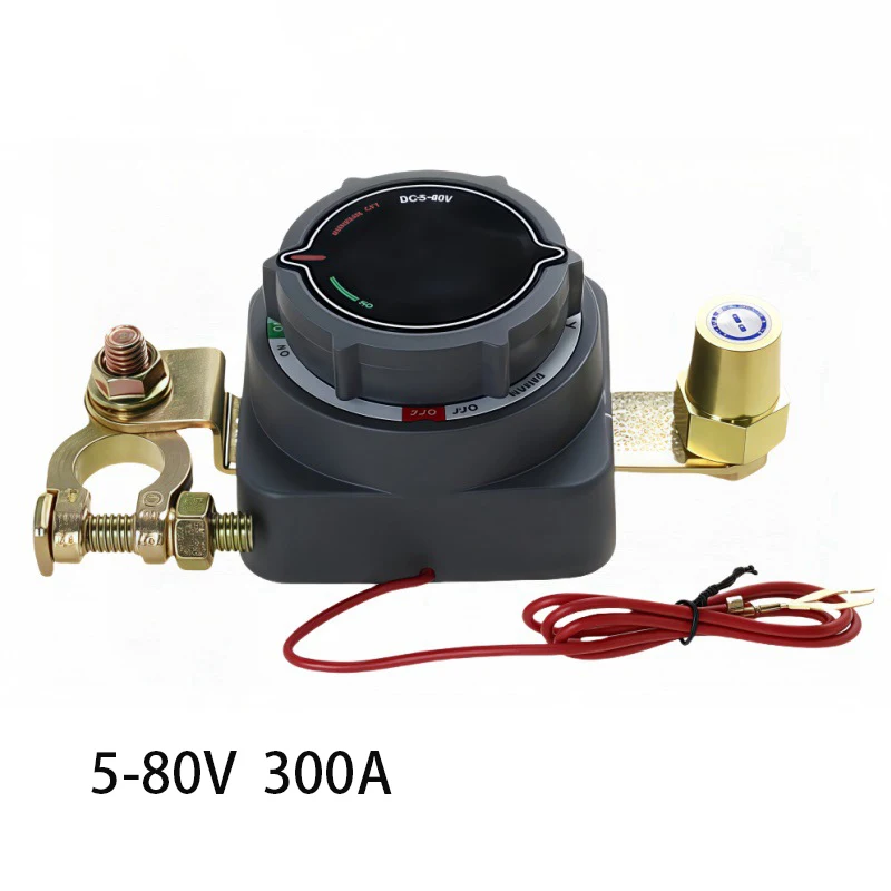 

Universal Battery Disconnect Switch 5-80V DC 300A Battery Power Master Isolator Shut Off Switch for Marine Boat Car Truck RV