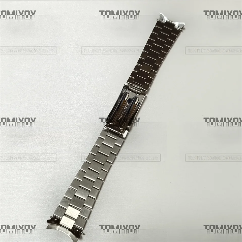 18mm 19mm 20mm 21mm 22mm Curved End Stainless Steel  President Bracelet Fit For Rolex Seiko Omega Mechanical Wristwatch