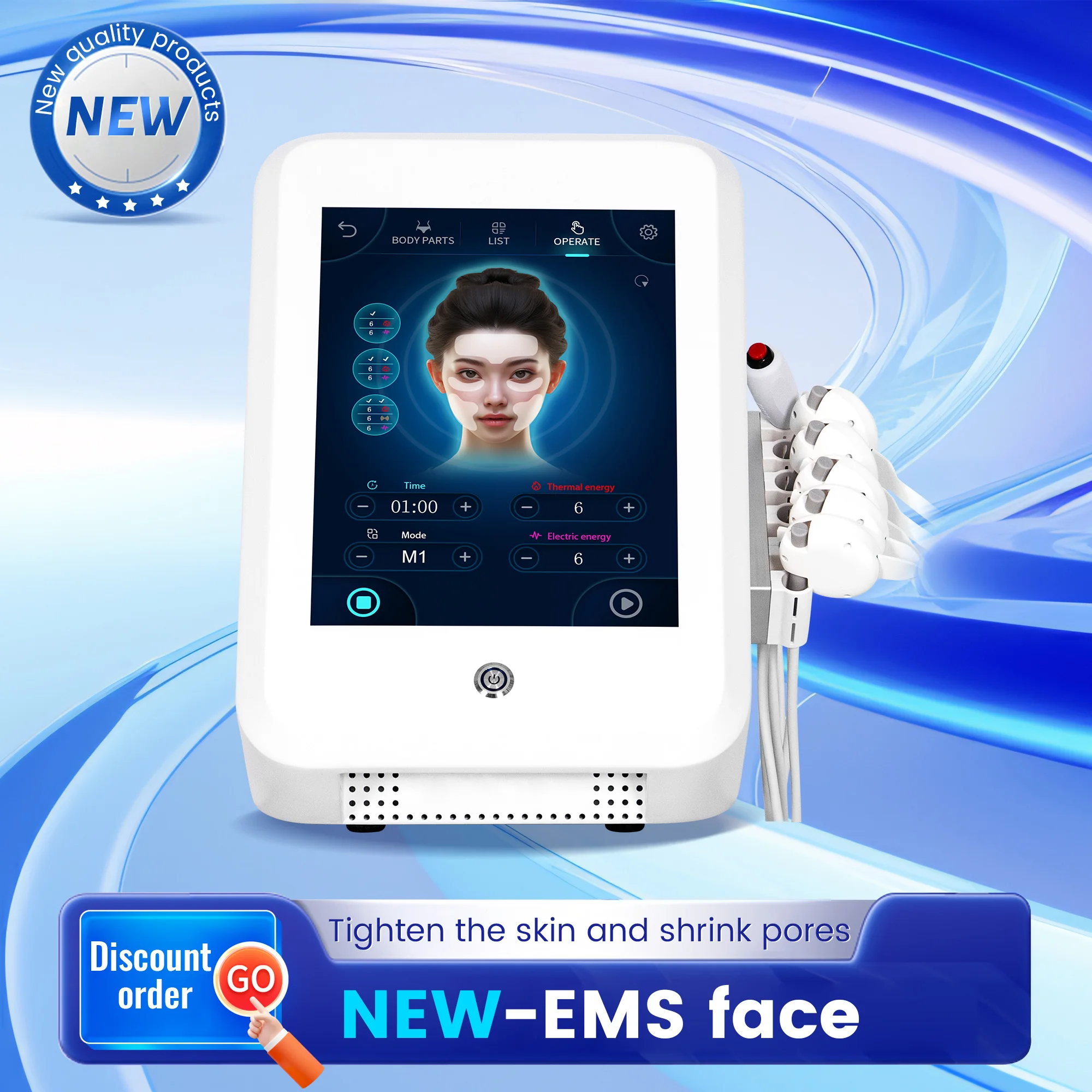 

Muscle Toning Skin Tightening increase Muscle Ems Building Face Liftting Anti-ageing for Salon Machine Professional EMrf