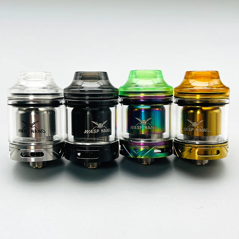 

Бак-распылитель DSX vape wasp nano mtl rta, 22 мм, верхний наполнитель с одной катушкой, впускной воздушный поток, регулируемый перестраиваемый бак, вейп-испаритель