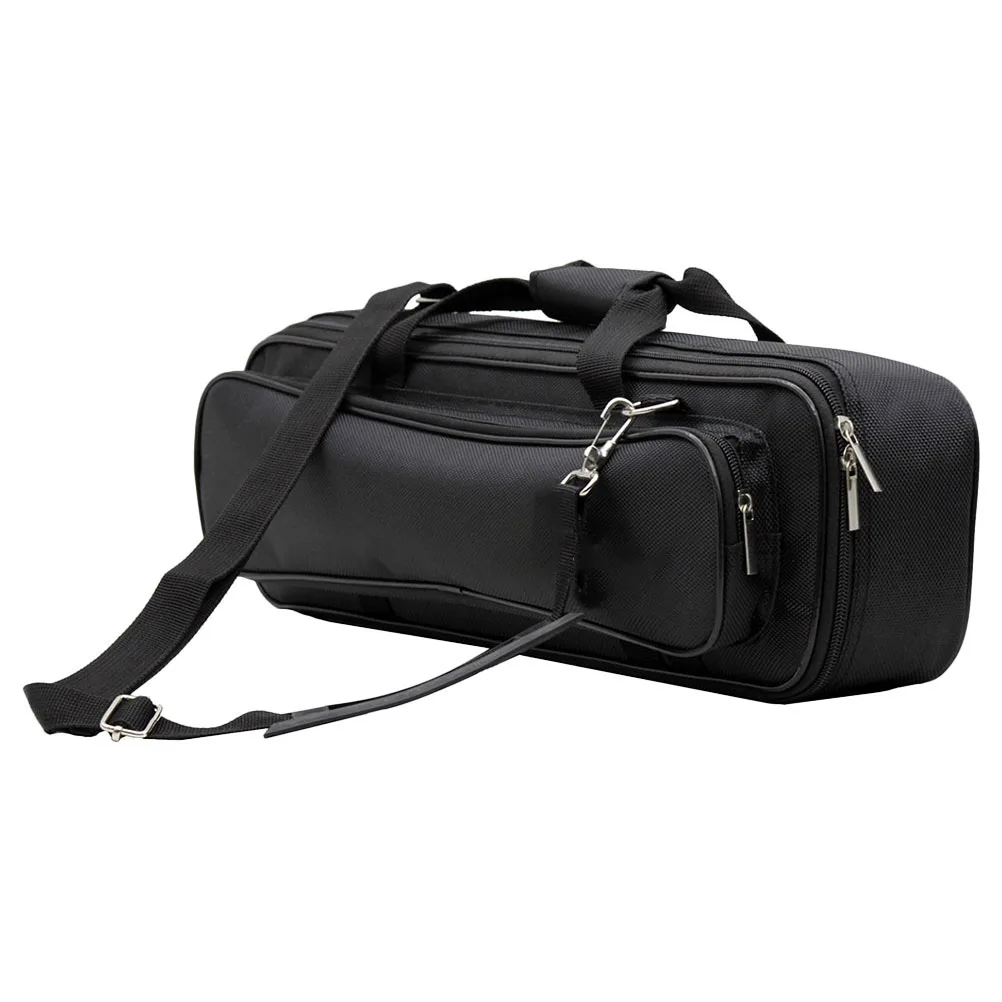 

Bag Flute Storage Carrying Musical Instrument Container Black Oxford Cloth Travel