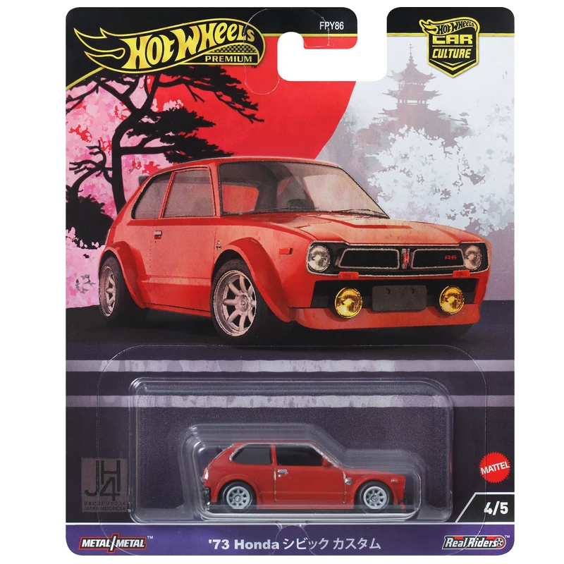 2024 Hot Wheels Premium Car Culture Japan Historics 4 Mazda RX-3 Nissan Fairlady Skyline Toyota Corolla 1/64 Car Model Toy FPY86