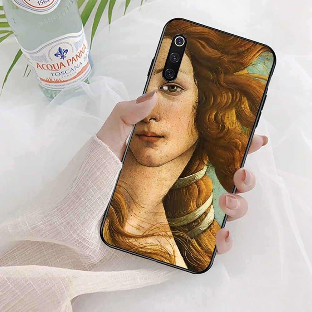 Art Paintings The Birth Of Venus Phone Case For Xiaomi Mi 5X 8 9 10 11 12 lite pro 10T PocoX3pro PocoM3 Note 10 pro lite