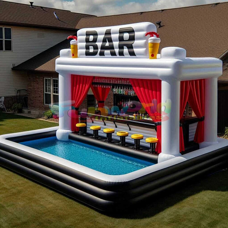 

Commercial Bar De Piscina Inflable Pools Swimming Outdoor Inflatable With Bar Inflatable Pool Bar With Seats
