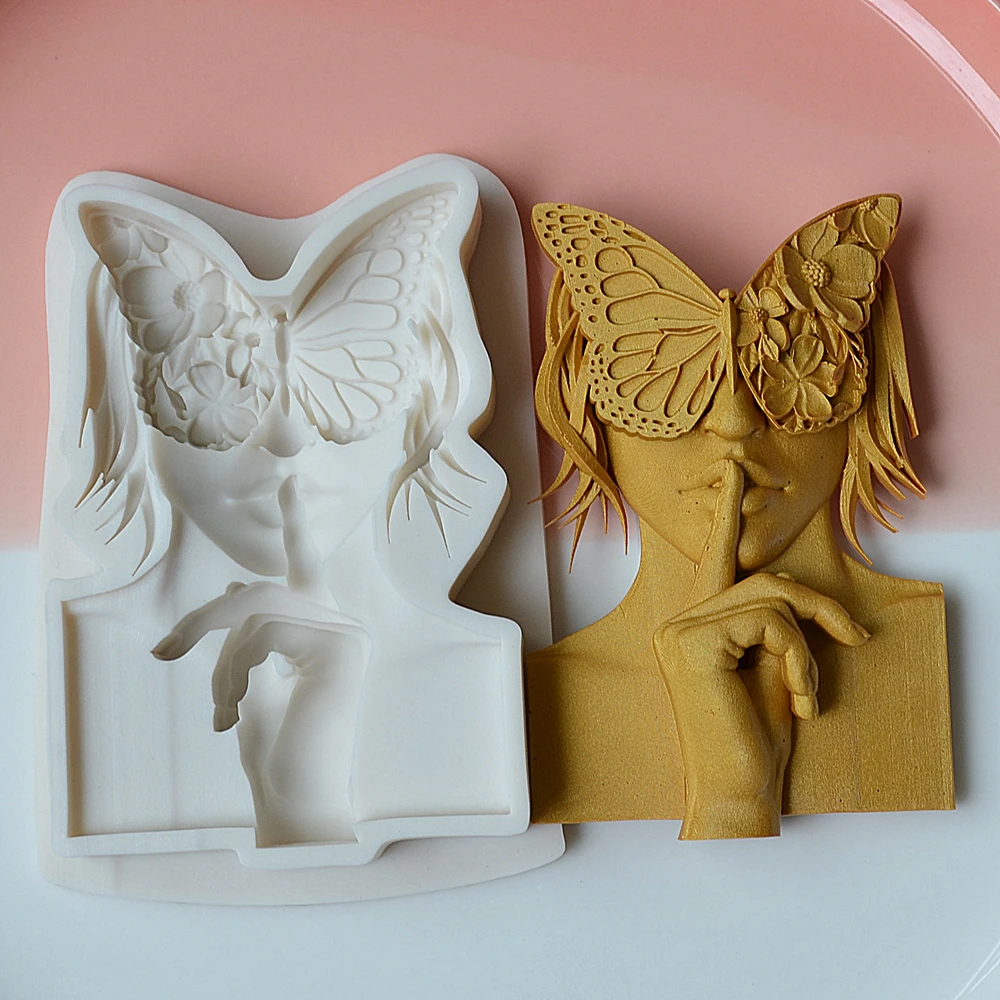 3D Butterfly Mask Men\'s Silicone Mold Wedding Cake Candy Chocolate Decoration Mold Kitchen Baking Tool Fondant Mold