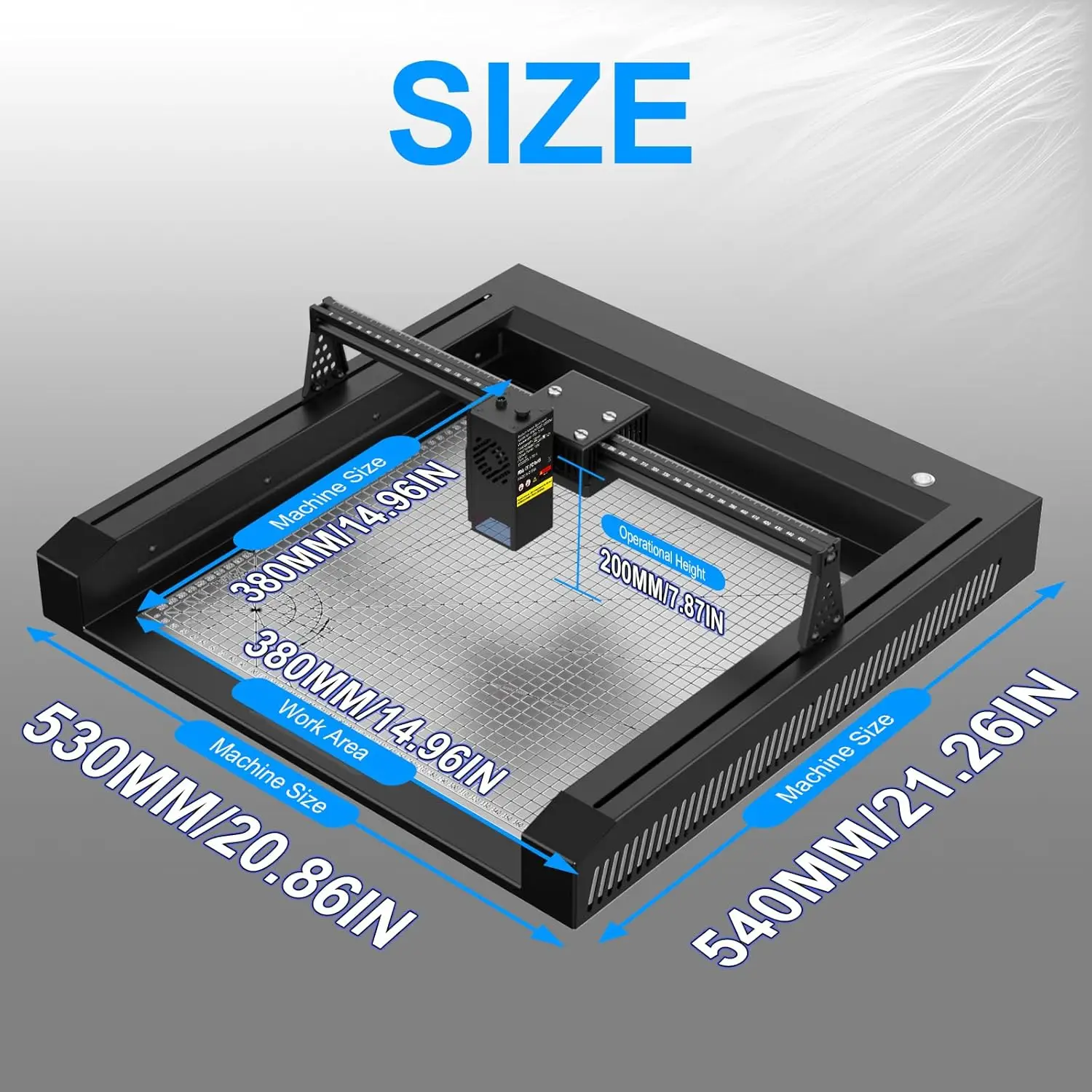 Iwecolor Laser Engraver Machine 10W Output Power, 72W Diy Laser Engraving Machine 0.06Mm High Precision Laser Cutter And