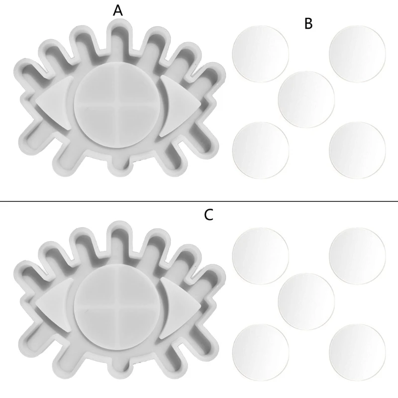 

Makeup Mirror Wall Hanging Mold Resin Casting Silicone Mould Jewelry DIY Tool
