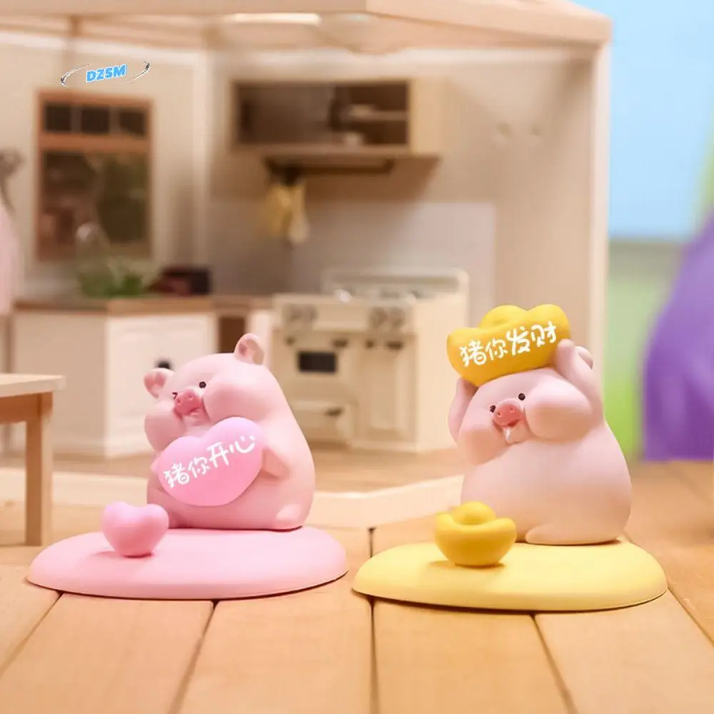 

Creative Pig Phone Holder Pig Shaped Lovely Cute Pig Phone Rack Portable Resin Craft Mobile Phone Bracket Desktop Decoration