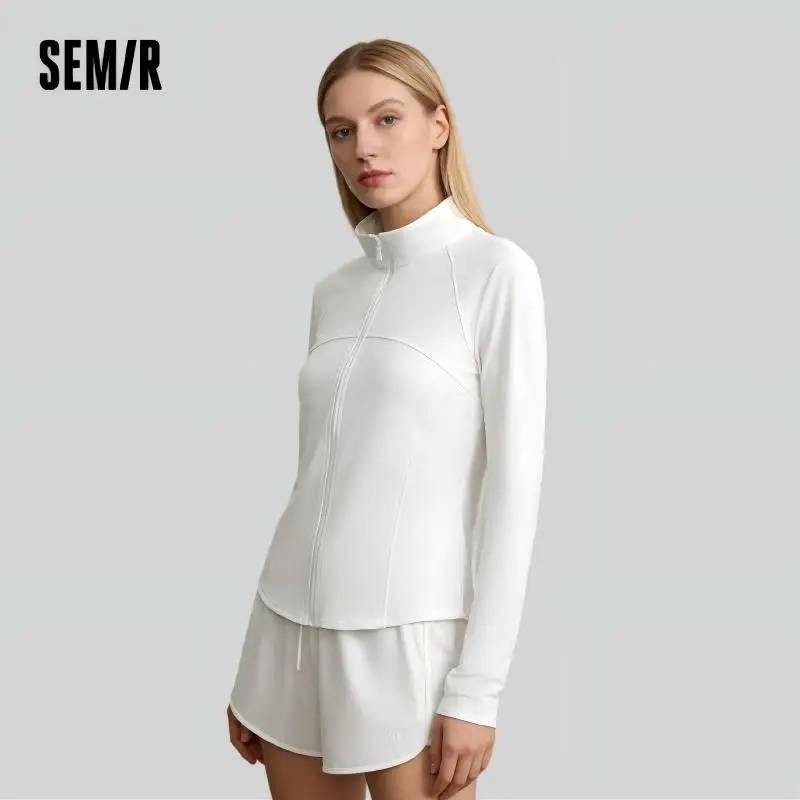 Semir Womens UV Jacket 2026 Short Cool Feeling Stand Collar Tops Slim Fit Outdoor Casual Style Soft Comfortable Daily Wear