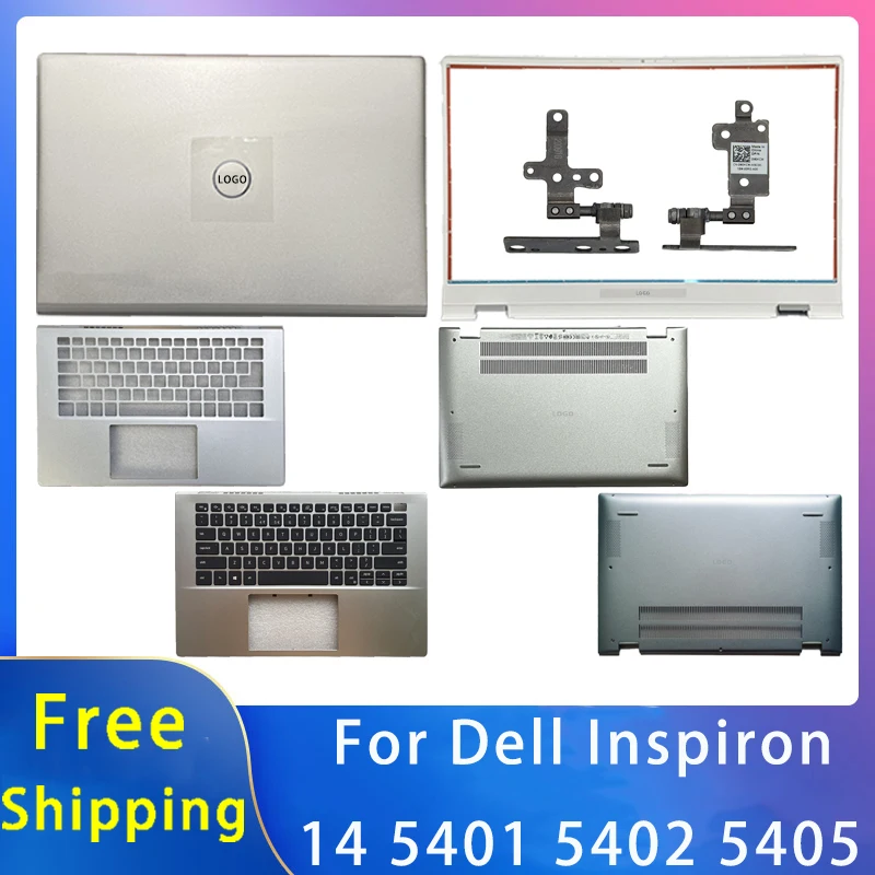 New For Dell Inspiron 14 5401 5402 5405 Shell Replacemen Laptop Accessories Lcd Back Cover/Front Bezel/Keyboard With LOGO 0WK1KG