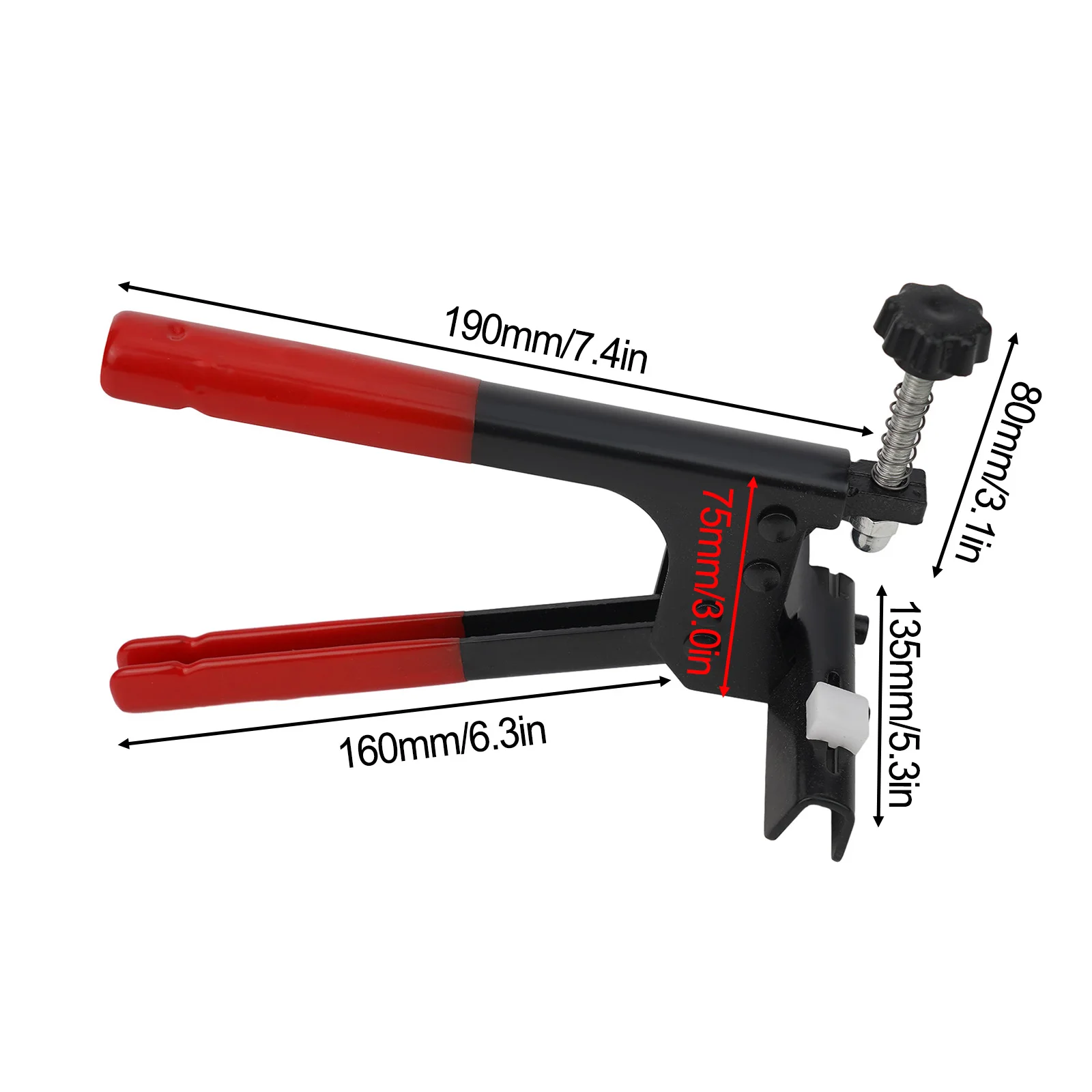 Glass Opening Clamp Glass Breaking Plier 22*13*14cm Brand New Bricklayer Tools For 3~21mm Hand Tools Red Black