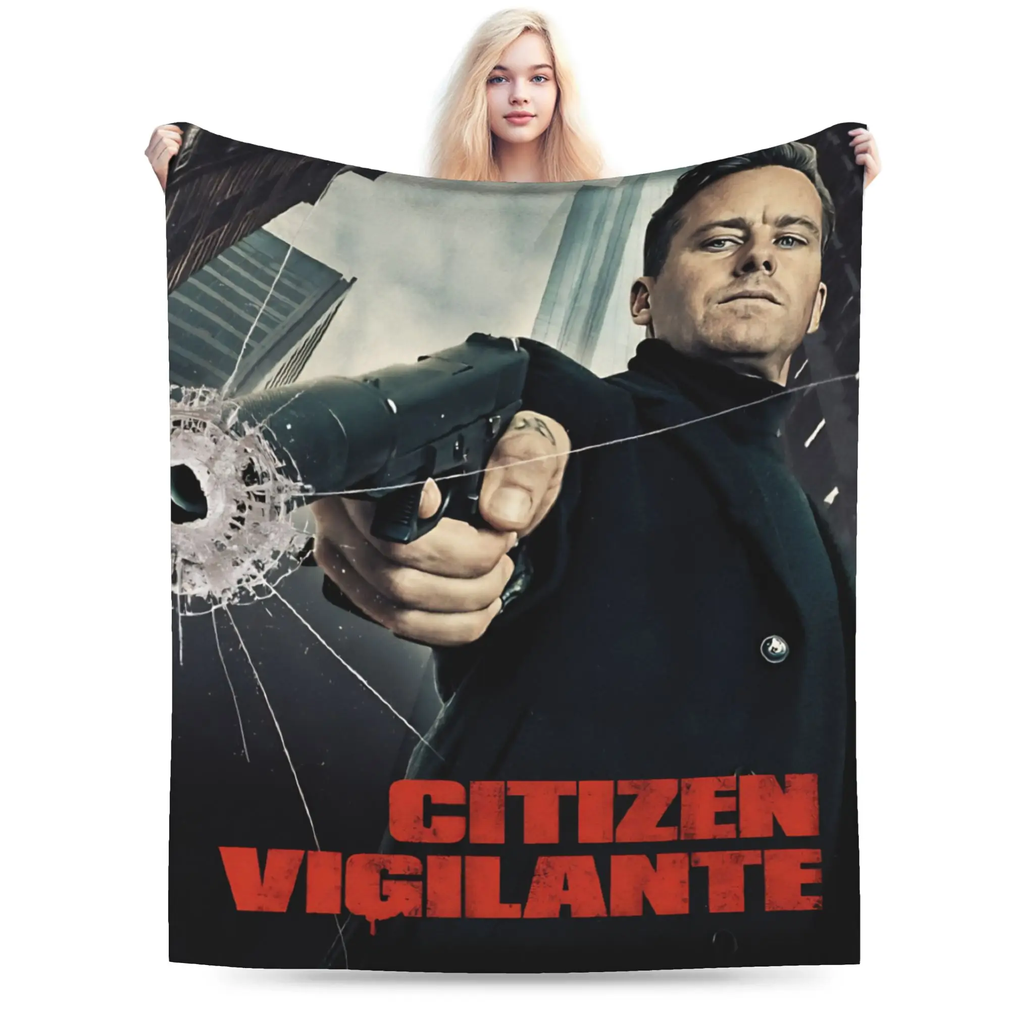 Citizen Vigilante Armie Hammer  Stuff Blanket Super Soft Coral Fleece Plush  Throw Blanket Comfortable Rug Piece