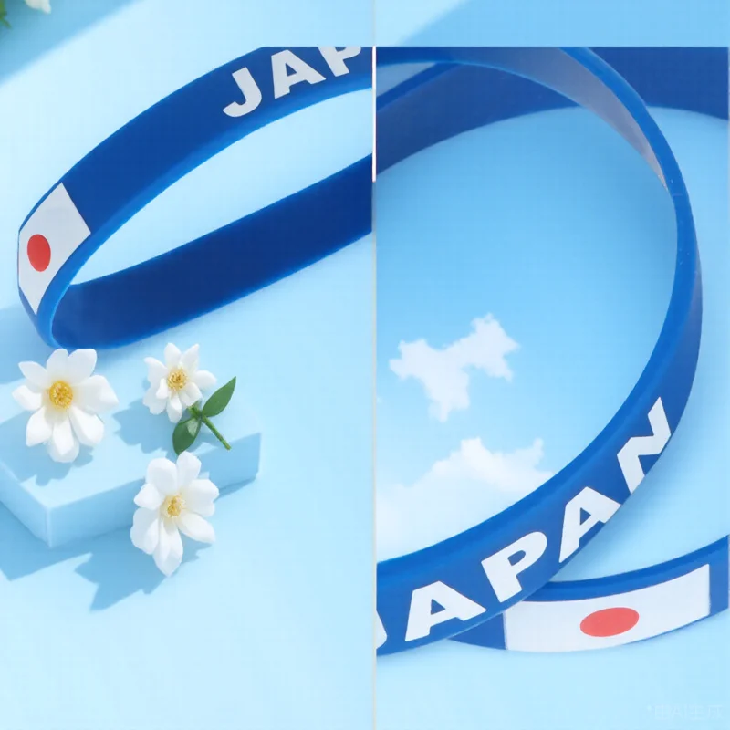 

6Pcs Country Silicone Wristbands Durable Soft Comfortable for Games Soccer Cheering Bracelet