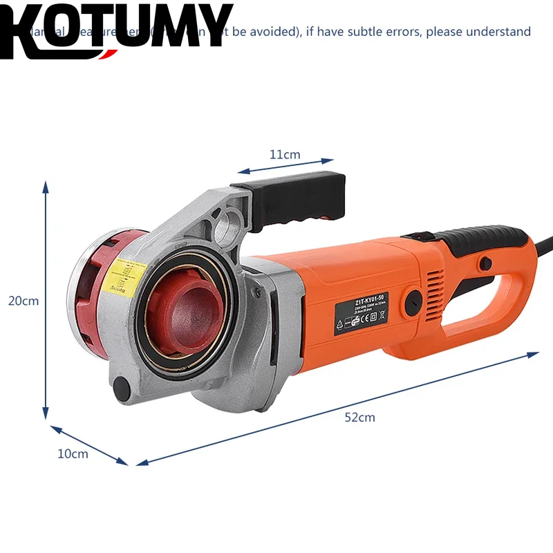 Máquina de herramientas eléctricas industriales portátiles, máquina de roscado de tubos de mano para pulir metales de 6 núcleos