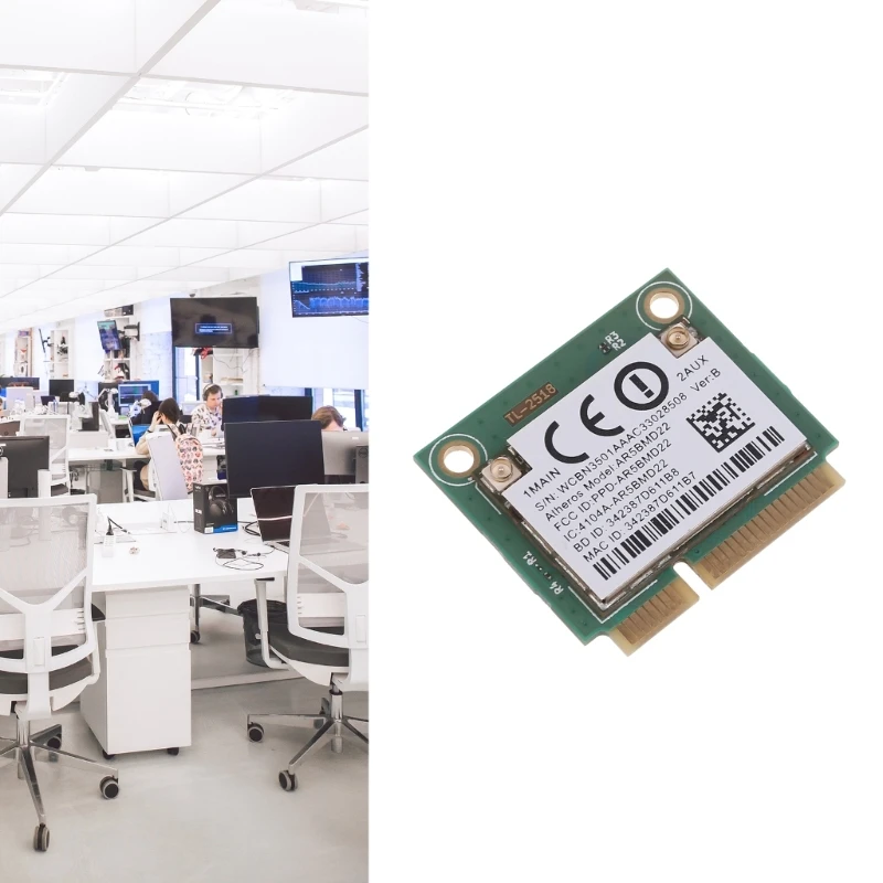 Melhore a conectividade do seu laptop com placa Wifi AR5BMD22 compatível com slot PCIE do sistema operacional Win7 Win8 Win10