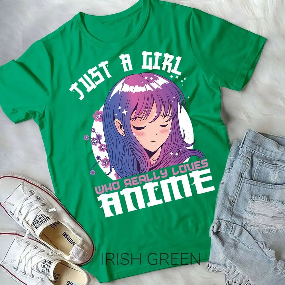 Anime Gifts for Teen Girls Just A Girl Who Loves Anime Unisex Form T-shirt