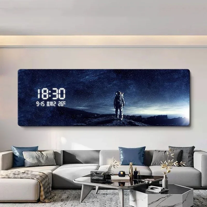 Large Wall Clock Astronaut Character Watches Art Interior Ornaments Morden Home Decoration Items Accessories Luxury Design